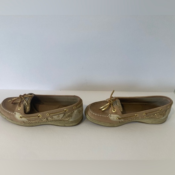 Sperry Angelfish Boat Gold Glitter Women’s Shoes Size 8 - Picture 6 of 16